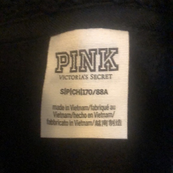 Victoria’s Secret pink small black hoodie - Picture 3 of 5
